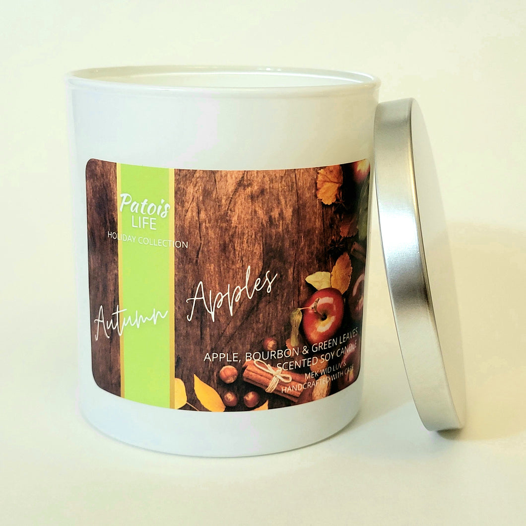 Autumn Apples | Apple, Bourbon & Green Leaves Scented Soy Candle