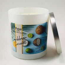 Load image into Gallery viewer, Caribbean Coconut | Coconut &amp; Lime Scented Soy Candle
